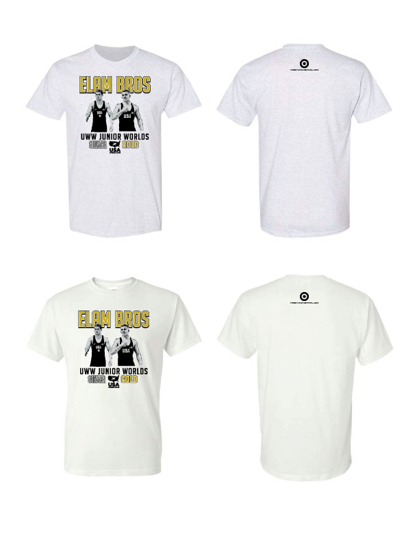 Elam Bros. Gildan DryBlend S/S T-Shirt, color: Ash Grey or White